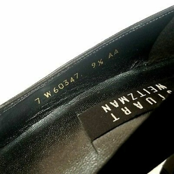 Stuart Weitzman Heels 9.5AA Pumps Black Classy - Picture 7 of 8